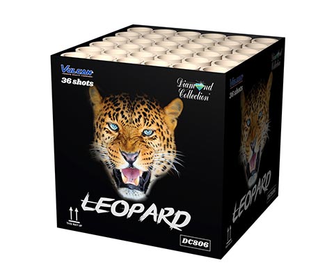 Leopard siercake 16 shots Vulcan siervuurwerk belgie kopen Dolfijn vuurwerk winkel